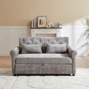 Loveseat Sofa Bed, Pull - Out Couch Sleeper & 2 Pillows by Unique Piece Furniture