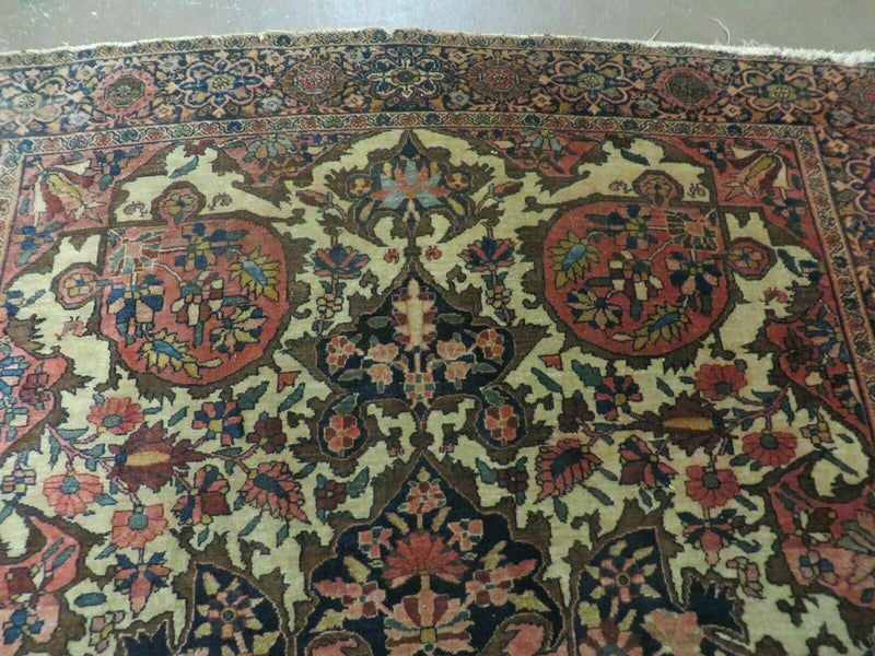 4' X 6' Antique Ultra Fine Handmade India Floral Oriental Wool Rug Carpet Nice