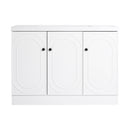 Contemporary Freestanding Bathroom Vanity With Resin Sink & Soft-Close Cabinet Doors by Unique Piece Furniture