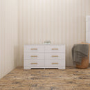 Large 6 Drawers Chest Of Drawer Dressers Table With Handle by HouseOfZazla