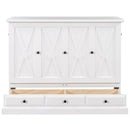 Solid Pine Murphy Bed Chest Cube Cabinet Bed With Charging Station And Large Storage Drawer For Home Office Or Small Room by HouseOfZazla