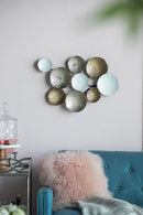 Contemporary Metal Wall Decor Accent - Golden / White by Unique Piece Furniture