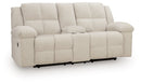 Orlen - Double Reclining Loveseat With Console - Winter by Unique Piece Furniture