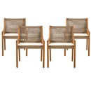 Outdoor Dining Set – Acacia Wood Stamford Table & Wicker Chairs