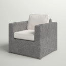 Aviara - Outdoor Club Chair Timeless Comfort With Plush Cushions - Gray Mix by HouseOfZazla