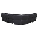 Salerno - Upholstered Power Reclining Sectional Sofa - Dark Gray