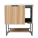 30 Inch Freestanding Bathroom Vanity With Resin Basin, 30x18