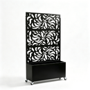70.87" H × 46.06" W Leaf Pattern Privacy Screen with Planter Box