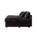 74.8" Modern Luxury Twins Sofa Couch for Living Room Quality Corduroy Upholstery Sleeper Sofa Bed Daybed Black