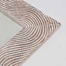 Handcarved Rectangle Mirror Accent With 3mm Glass - Antique White by Unique Piece Furniture