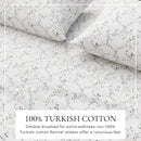 Turkish Cotton Flannel Sheet Set - Winter Floral Collection by Great Bay Home