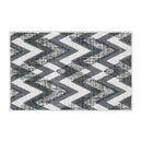Chevron Design Multipurpose Floor Mat | 20"x31" | Gray