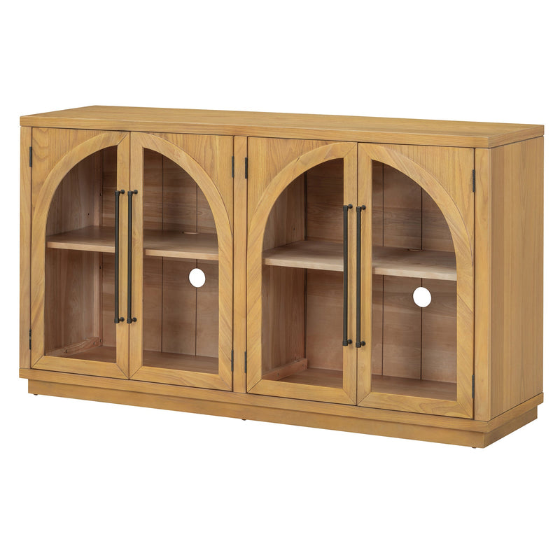 TREXM 4-Door Large Storage Sideboard Buffet Cabinet, photo 9 of 10