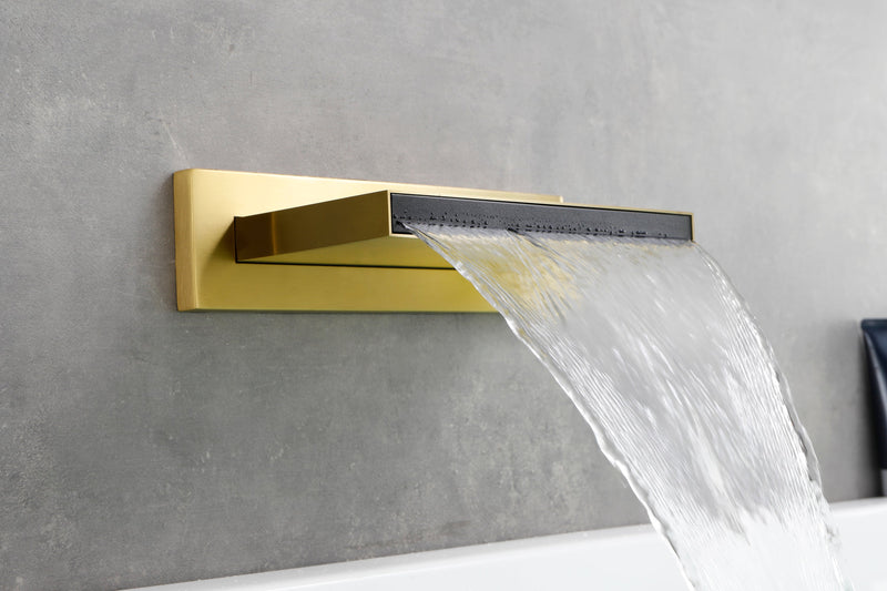 Shower Waterfall Waterfall Tub Faucet Wall Mount Tub Filler Spout For Bathroom sink Multiple Uses High Flow Bathtub shower Cascade Waterfall