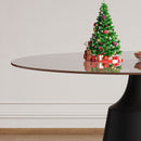 Round Dining Table And 4 Chair Set With Ergonomic Chairs - Black by HouseOfZazla