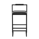 Elegant Bar Stool Set With Backrest And Footrest, Counter Height (Set of 2) by HouseOfZazla