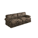 Luxuriously Comfortable Cloud Couch With Elegant Rolled Arms & Pleated Skirt Design by HouseOfZazla