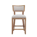 26.5" Upholstered Counter Stools Set of 2 with Comfy Back by HouseOfZazla
