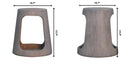 Open Side Table - Gray Ash by HouseOfZazla