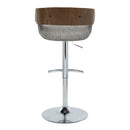 Elisa - Mid Century Modern Adjustable Barstool With Swivel With Rounded T Footrest (Set of 2) by HouseOfZazla
