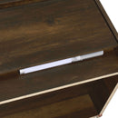 Geary - 2 Drawer Nightstand With LED Lights And USB Charging Ports by HouseOfZazla