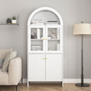 Modern Tech Inspired Dome Cabinet With LED Lighting by Unique Piece Furniture