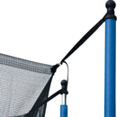14Ft Trampoline For Adults & Kids With Basketball Hoop, Outdoor Trampolines With Ladder And Safety Enclosure Net For Kids And Adults, Double-Side Color Cover - Blue by HouseOfZazla