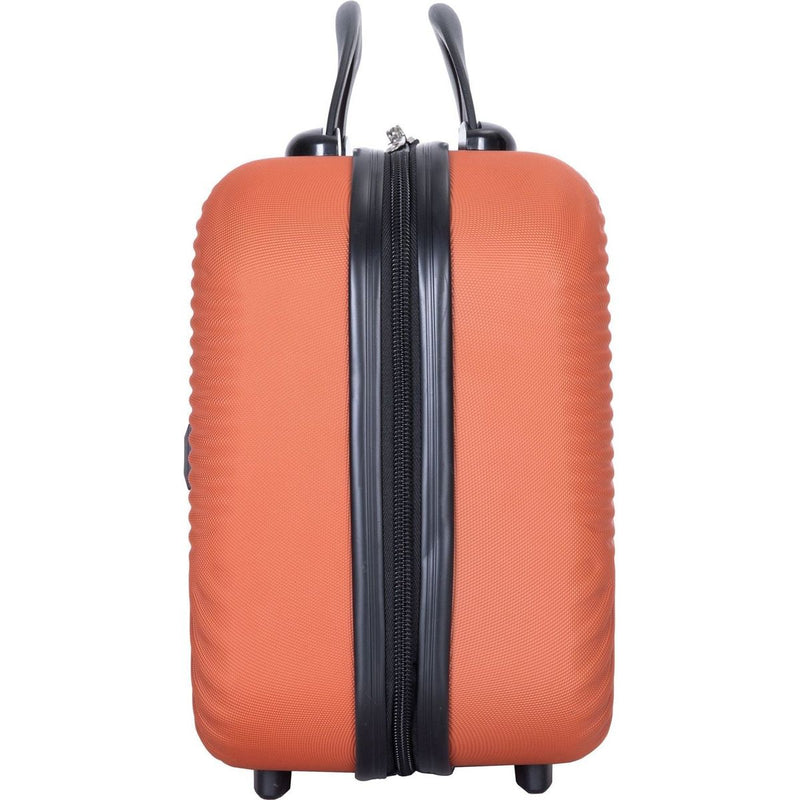 2Piece Luggage Sets ABS Lightweight Suitcase, Spinner Wheels, (20/14) DARK ORANGE