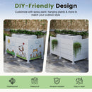 50" W x 49" H Outdoor Privacy Screen, Air Conditioner Fence, All-Weather Vinyl Privacy Fence Screens with Aluminum by HouseOfZazla