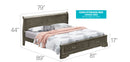 Upholstered Panel Sleigh Bed Design by HouseOfZazla