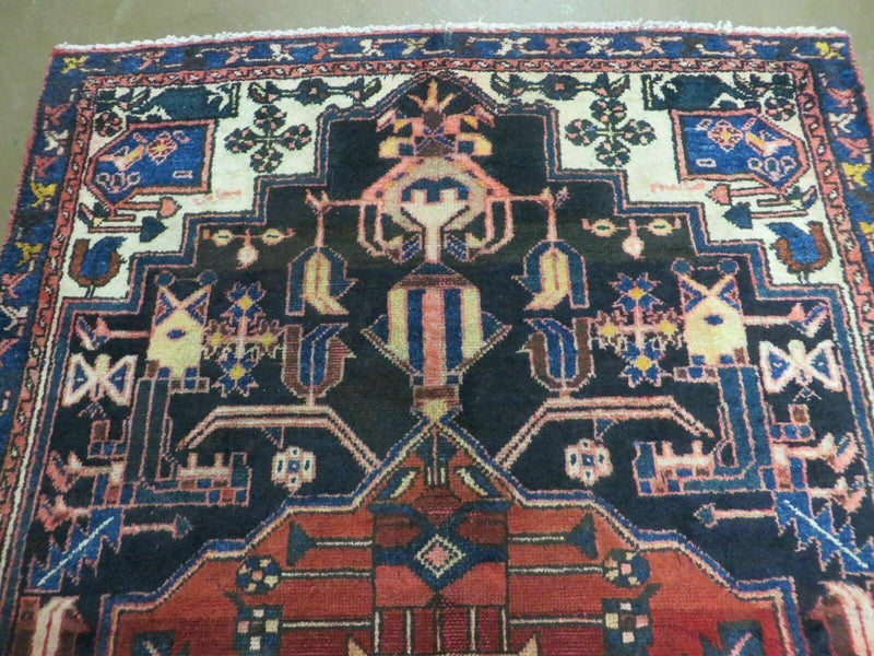 4' X 7' Antique 1920 Handmade Turkish Anatolian Wool Rug Veg Dye Nice