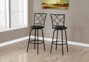 Swivel Stool Bar Height, Contemporary & Modern Style (Set of 2) by HouseOfZazla
