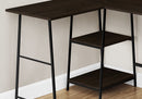 L-Shape Corner Computer Desk with Storage Shelves by HouseOfZazla
