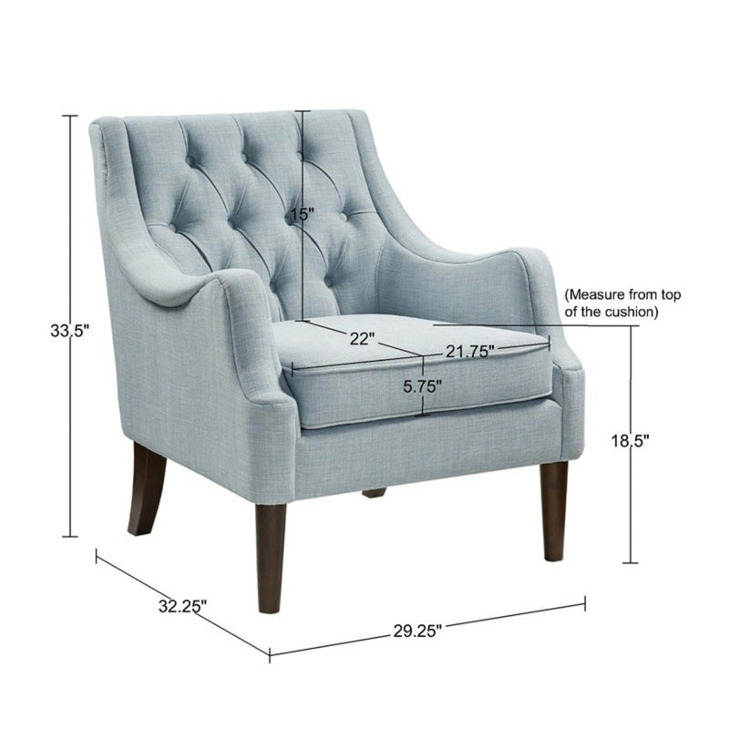 Qwen - Button Tufted Accent Chair, photo 7 of 7