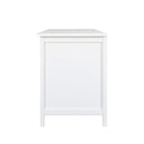 71-inchstylishTVcabinet Entertainment CenterTV stand,TVConsoleTable, Media Console,solidwood frame,Changhong glass door,Metal handle,antique white,canbeplacedin the children's room,bedroom Living Room