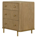 3 Drawer Nightstand With USB Ports - Brown by HouseOfZazla
