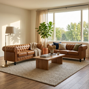 Elegant 2-Piece PU Sofa Set for Living Room
