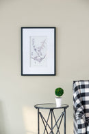 Botanical Wall Art Prints, Home Decor For Living Room Dining Room, Bedroom, Hallway (Set of 4) - White / Black by HouseOfZazla