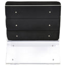 Serreta Boucle Upholstered Armless Acrylic Chair Black