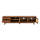 TV Stand For TVs Up To 85", Media Console With 2 Drawers - Walnut