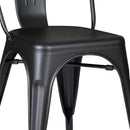 Set of 4 Stackable Metal Dining Chairs by HouseOfZazla