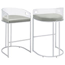 Mello - Upholstered Bar Chair (Set of 2) - Gray by HouseOfZazla