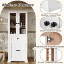 Bathroom Storage Cabinet, Adjustable Shelves & Drawer, Freestanding Tower by Unique Piece Furniture