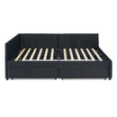 Upholstered Tufted Daybed Frame With Storage Drawers by HouseOfZazla