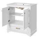 Bathroom Vanity With Sink, Cabinet & 2 Soft Closing Doors & Adjustable Shelf