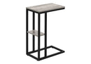 Accent Table, C-Shaped, Marble Look Contemporary & Modern Convenient Design by HouseOfZazla