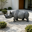27.5" Large Realistic Rhinoceros Garden Statue