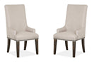 Bellamy - Upholstered Host Chair (Set of 2) - Peppercorn