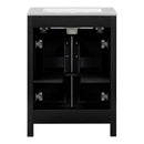 Modern Bathroom Vanity With Ceramic Sink, Soft-Close Doors, Flip Drawer, U-Shaped Shelves, Elegant Storage Solution by HouseOfZazla