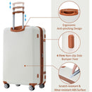 Hardshell Luggage Sets 3 Piece double spinner 8 wheels Suitcase with TSA Lock Lightweight 20"24"28"